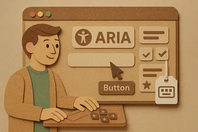 Accessible web app with ARIA and keyboard navigation