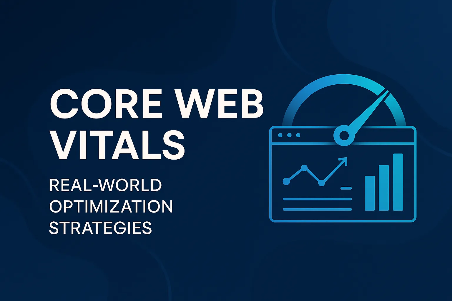Core Web Vitals metrics dashboard showing performance optimization results