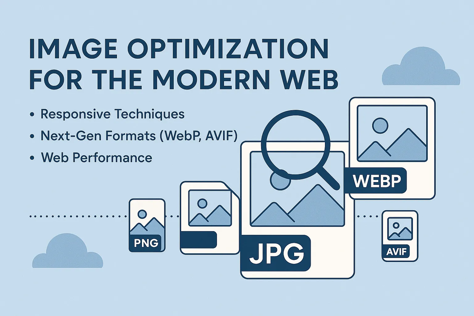 Optimized images in various formats and sizes