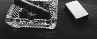 Abstract black and white photograph showing gradients between light and shadow representing life's ambiguities