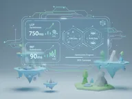 Performance monitoring dashboard showing LCP and INP metrics optimization with CDN and RUM data